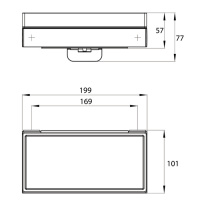 EMCO Liaison Диспенсер для жидкого мыла, подвесной, стекло прозрачное, цвет: хром