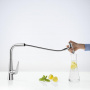 Hansgrohe Talis Select S, Смеситель для кухни, с выдвижным душем, Цвет: хром