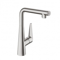 Hansgrohe Talis Select S, Смеситель для кухни, с поворотным изливом, Цвет: сталь