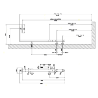 Gessi Rettangolo Термостатический смеситель с верхним душем, авт.переключателем ванна/душ, лейкой и шлангом 1,5м, высота 1180мм, цвет: хром