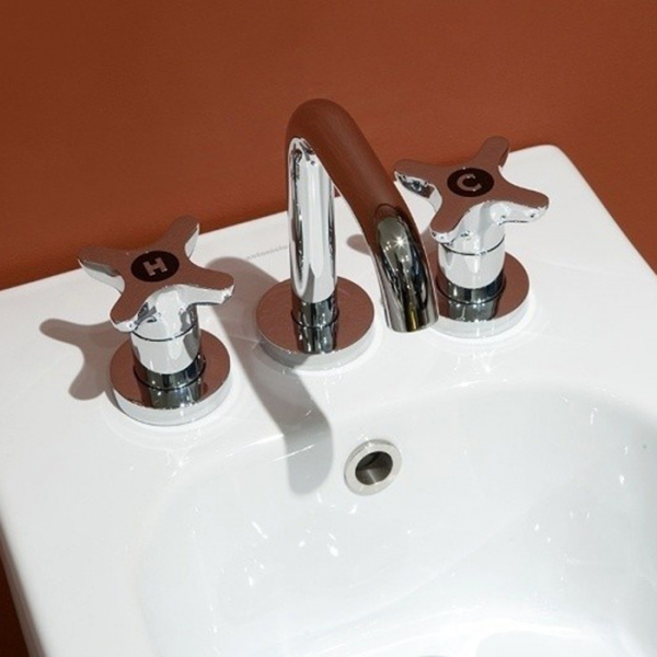Antonio Lupi Timbro Смеситель для биде, на 3 отв., излив: 170мм, цвет: хром