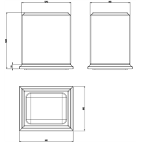 Gessi Eleganza Стакан настольный, цвет: хром/белый