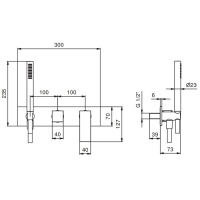 Fantini Mint Смеситель для душа, встраиваемый, цвет: нержавеющая сталь