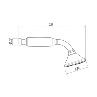 Gattoni PD Лейка ручная для душа, цвет: хром