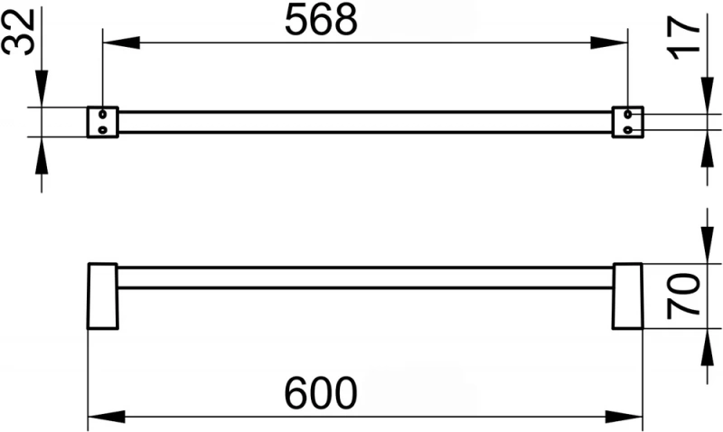 Полотенцедержатель Keuco Smart.2 14701