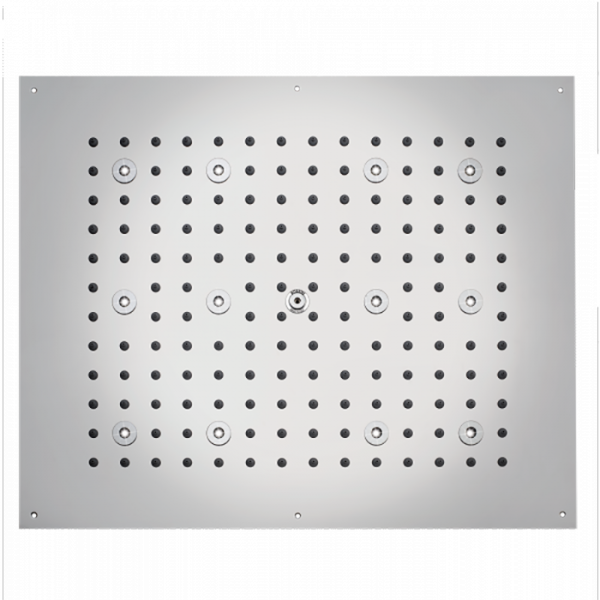 BOSSINI DREAM-RECTANGULAR Верхний душ 570x470 мм, с 12 LED (белый), блок питания/управления, цвет: хром