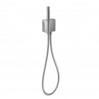 Axor Edge Душевой гарнитур: ручной душ с держателем и шлангом, алмазная огранка, цвет: хром