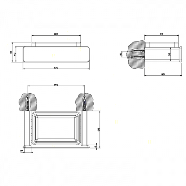 Gessi iSpa Мыльница подвесная, цвет: хром/белый