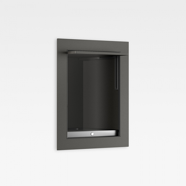 Armani Roca Island Комплект: Выдвижной гидроершик встроенный в шкафчик, шланг 1.4 м, цвет: nero