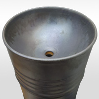 Kerasan Artwork Barrel Раковина 45x90 см, без отв., напольная, слив в стену, цвет: ржавчина