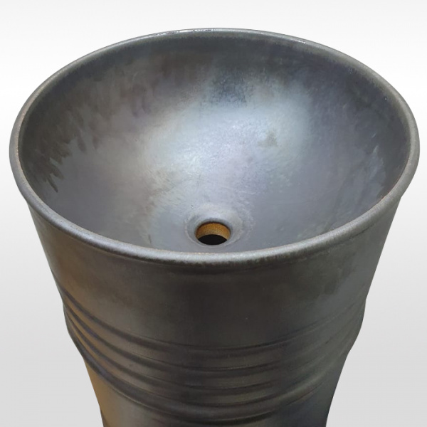 Kerasan Artwork Barrel Раковина 45x90 см, без отв., напольная, слив в стену, цвет: ржавчина