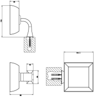 Gessi Mimi Мыльница подвесная керамическая, цвет: хром/белый