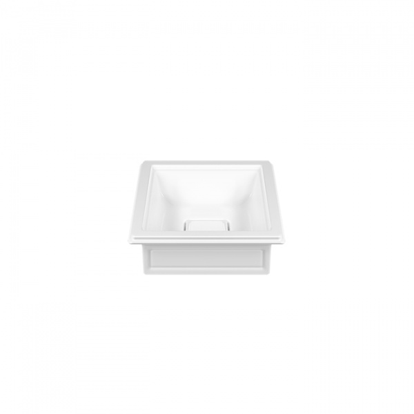 Gessi Eleganza Раковина 42х42 см, без отв., накладная/встраиваемая, без перелива, цвет: белый