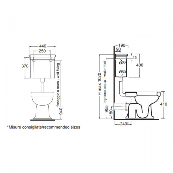 AZZURRA GIUNONE унитаз напольный 53х38см слив в пол, с бачком трубой и механизмом цвет хром СИДЕНЬЕ НА ВЫБОР