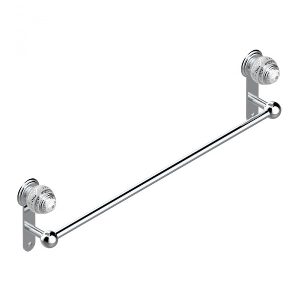 THG Marquise platinum decor Полотенцедержатель 60см., подвесной, декор белый/платина, цвет: хром