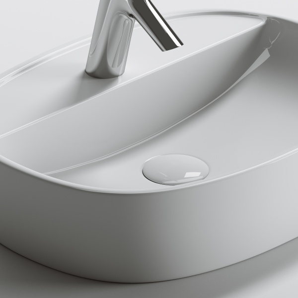 Умывальник накладной Element 500*380*120мм Ceramica Nova белый 