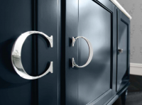 Cerasa York комплект мебели, с раковиной и зеркалом со светильником  столешница мраморная (белый), 160см, цвет: Petrolio