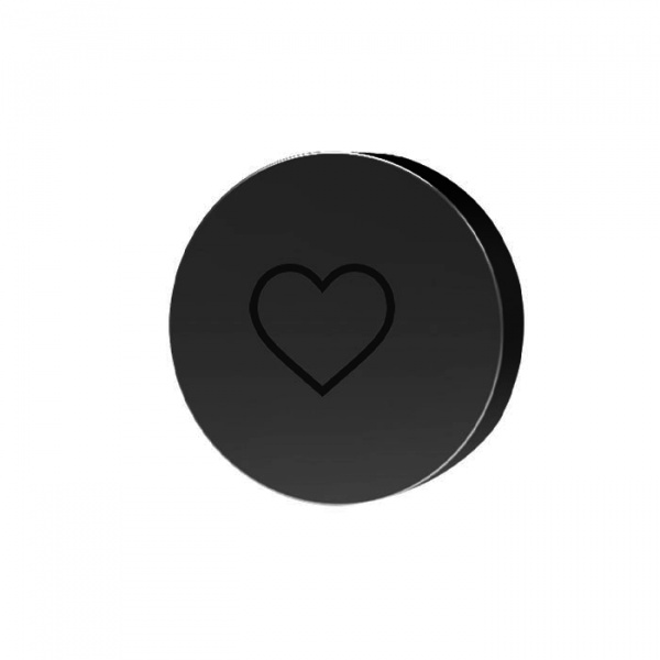 Carlo Frattini Switch Кнопка "сердце", цвет: черный матовый