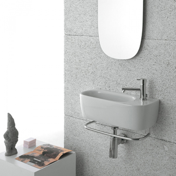 Globo Genesis Раковина 50х22х15 см, 1 отв., подвесная, цвет: белый