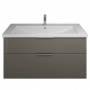 Burgbad Eqio Комплект мебели с раковиной 123см, цвет: серый глянец