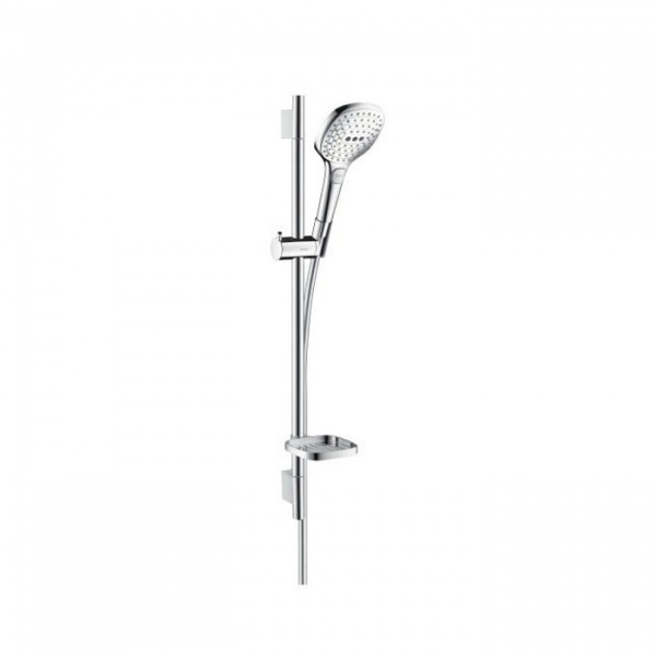 Hansgrohe Raindance Select E Душевой набор: штанга 65см, ручной душ 120, 3jet (Rain, RainAir, WhirlAir), мыльница, шланг, цвет: белый/хром