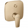 Hansgrohe Talis E Смеситель для ванны, встраиваемый, с переключателем потоков, внешняя часть, цвет: шлифованная бронза