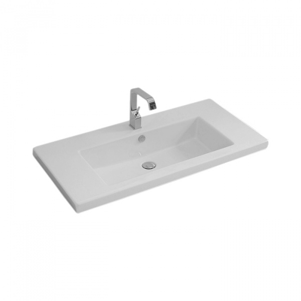 Artceram WASHBASINS Раковина 96х51см., встраиваемая, 1 отв., со слив переливом, цвет: белый