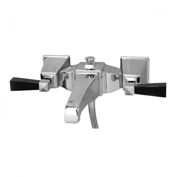 Devon&Devon Vip Time Смеситель для ванны, цвет: хром/черный хрусталь