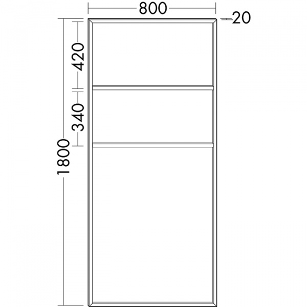 Burgbad Coco Стеллаж для полотенец 80x180 см, цвет: черный
