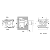 Gessi Eleganza Встраиваемый запорный вентель для термостатического смесителя, подключение на 3/4”, внешняя часть, цвет: хром