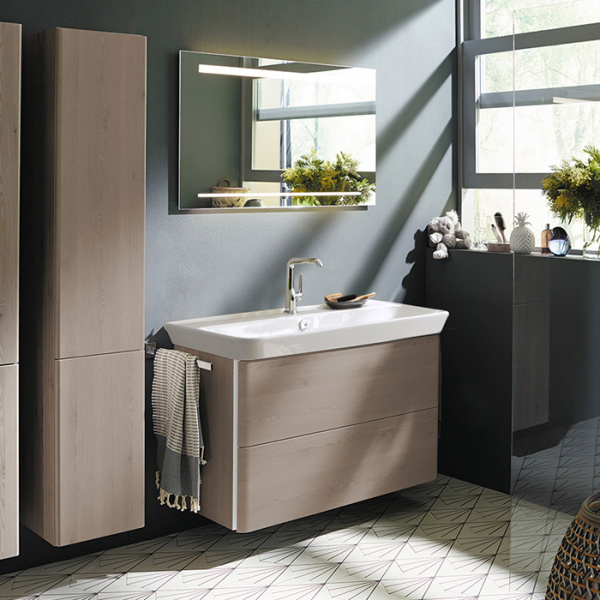 Burgbad Iveo Комплект мебели с раковиной 100см, цвет: фланелевый дубовый