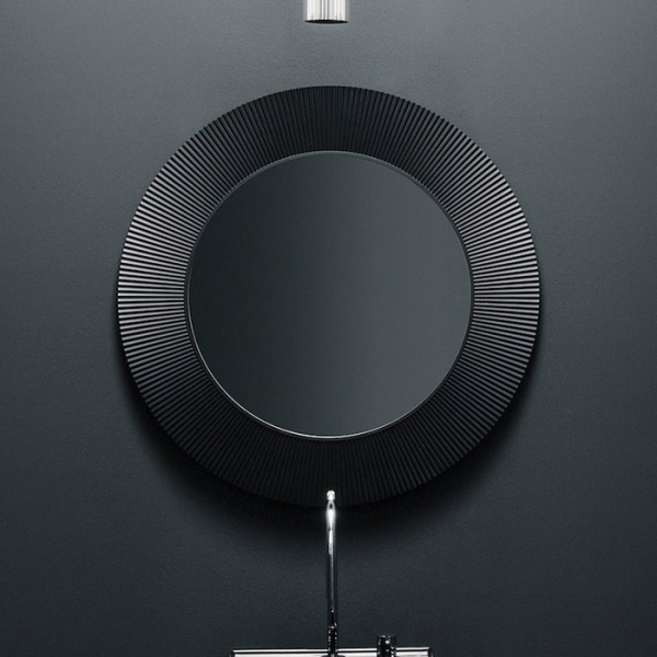 Laufen Kartell Зеркало круглое d=78см, настенное, без подсветки, цвет: черный