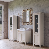 TW Veronica, База с раковиной Simas AR834bi*1 73*54см с 1отв. под смеситель , 2 расп. дверки, доводч. Blum, ручки: Riflesso бронза, цвет: Vintage