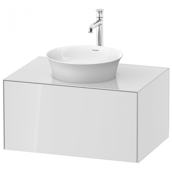 Duravit White Tulip Тумбочка подвесная 40.8x80x55 см, раковина, 1 выдвижной ящик, цвет: белый высокоглянцевый