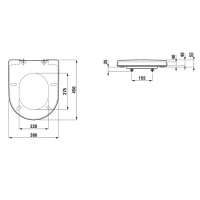 Laufen Pro New Сиденье Special съемное, для 82095.6/9, 82096.0/4-6, 82295.2/6, 82595.2, цвет: белый