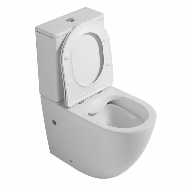 Унитаз ABBER Bequem AC1110 компакт белый, безободковый