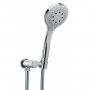 Bongio Душевой комплект: ручная лейка, гибкий шланг, вывод для душа, цвет: хром