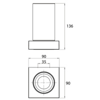 EMCO Liaison Стакан подвесной стекло прозрачное, цвет: хром