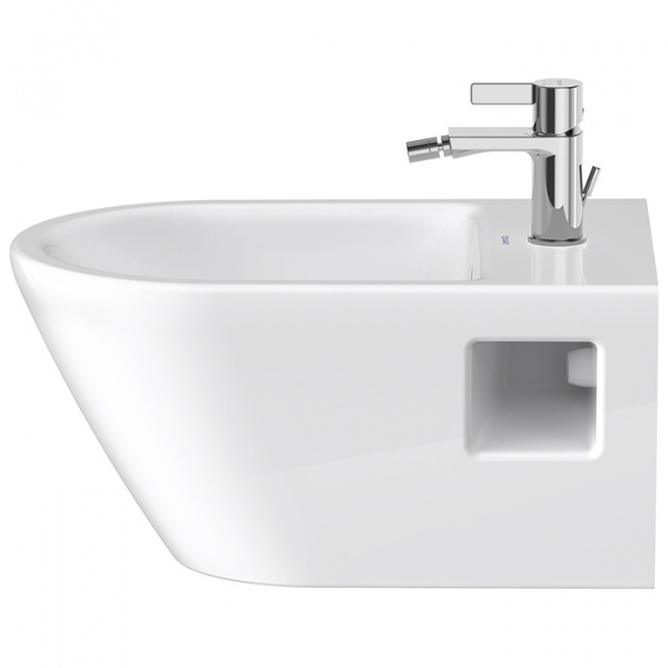 Duravit D-Neo Биде подвесное 37x54 см, с переливом, без отв., цвет: белый