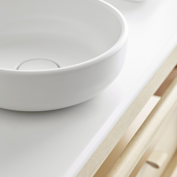 Burgbad Mya Комплект напольной мебели 120x50x79 см, столешница с раковиной белые, цвет: дуб натуральный