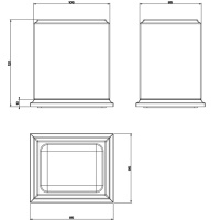 Gessi Eleganza Стакан настольный, цвет: черный металлик/белый