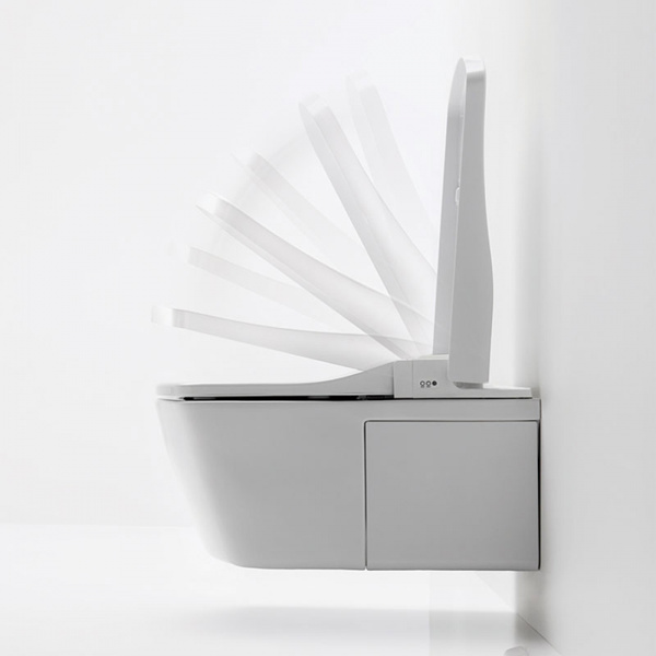 TOTO Neorest EW Унитаз подвесной 42.3x66.6x41см, безободковый, CeFiONtect, Tornado Flush цвет: белый с сиденьем WASHLET