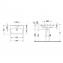 Duravit DuraStyle Раковина 65х44 см, 1 отв., с переливом, цвет: белый