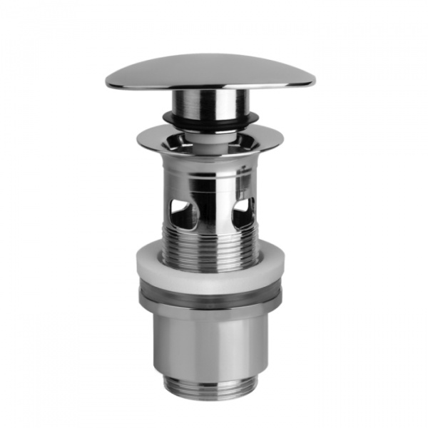 Gessi Автоматический донный клапан “Stop&Go” для раковины c переливом, цвет: хром