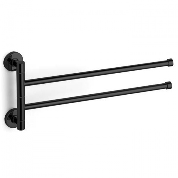 Bertocci Cinquecento Полотенцедержатель двойной, поворотный 37см, подвесной, цвет: черный матовый