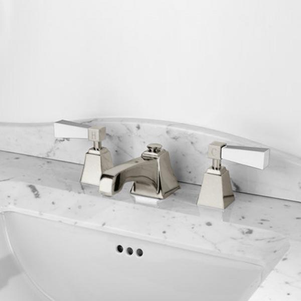 Devon&Devon Vip Time Смеситель для раковины, цвет: никель сатинированный/белый хрусталь