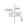 Bongio Cristallo Кран, цвет: хром/хрусталь