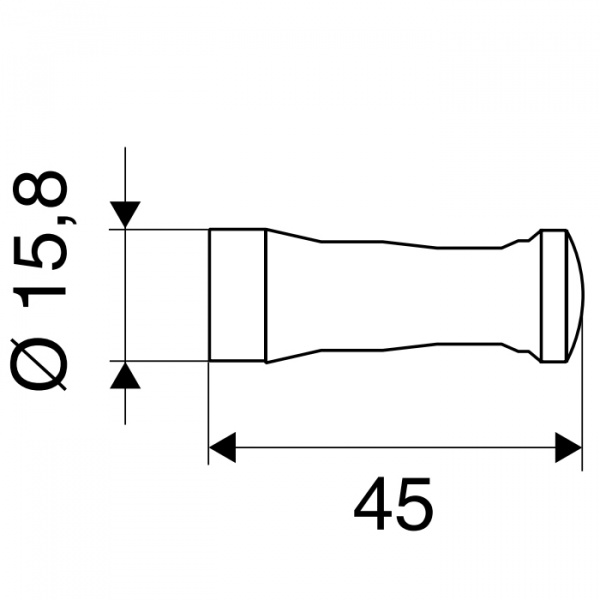 EMCO Rondo2 Крючок, 45мм, подвесной, цвет: хром