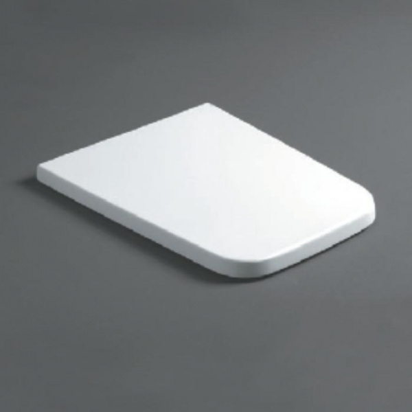 Simas Degrade Cидение для унитазов укороченных DE21/28, с микролифтом, цвет: белый/хром