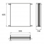 EMCO Evo Монтажная рама для встраиваемого зеркального шкафа 60, B59.5xH69.5см
